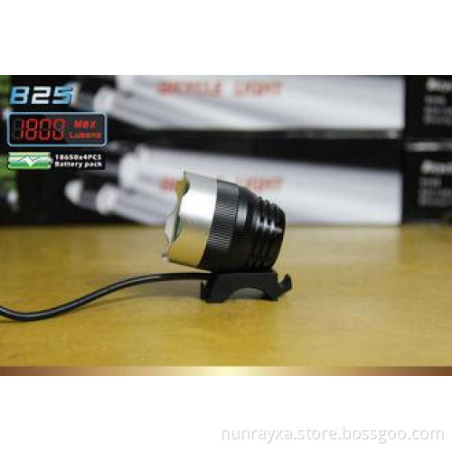 Water resistant 1800lm 13W Cree LED Bike Light , 4400mAh B